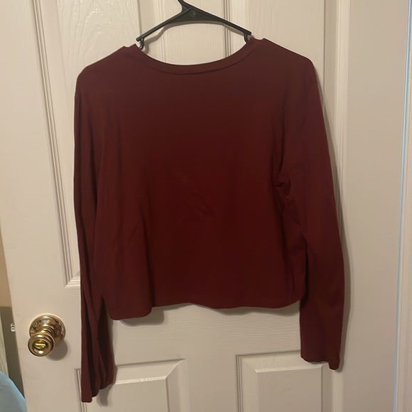 Wild Fable Dark Red Long Sleeve - Picture 2 of 2